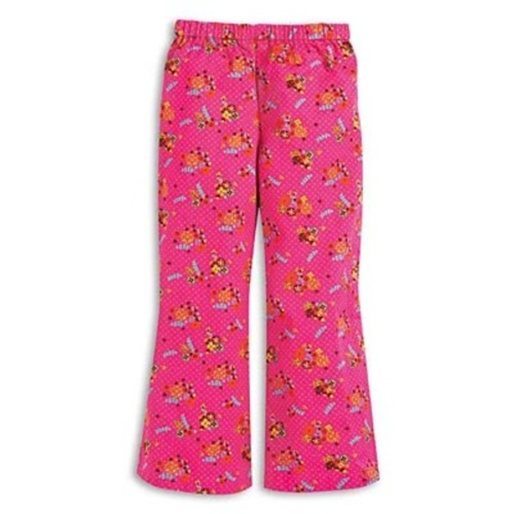 Bitty Baby by American Girl Pink Floral  Pants XL Kids Cotton Wide Leg